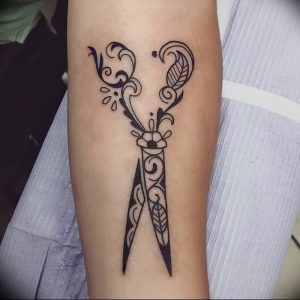 фото тату ножницы от 27.03.2018 №020 - tattoo scissors - tattoo-photo.ru