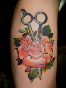 фото тату ножницы от 27.03.2018 №028 - tattoo scissors - tattoo-photo.ru