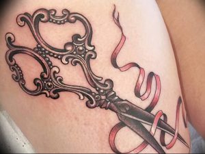 фото тату ножницы от 27.03.2018 №042 - tattoo scissors - tattoo-photo.ru