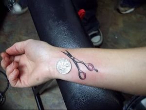 фото тату ножницы от 27.03.2018 №043 - tattoo scissors - tattoo-photo.ru