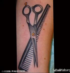 фото тату ножницы от 27.03.2018 №060 - tattoo scissors - tattoo-photo.ru