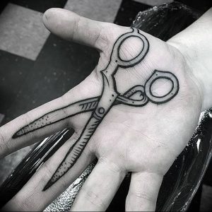 фото тату ножницы от 27.03.2018 №067 - tattoo scissors - tattoo-photo.ru