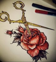 фото тату ножницы от 27.03.2018 №079 — tattoo scissors — tattoo-photo.ru