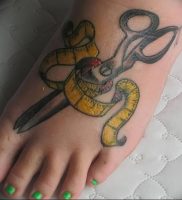 фото тату ножницы от 27.03.2018 №087 — tattoo scissors — tattoo-photo.ru