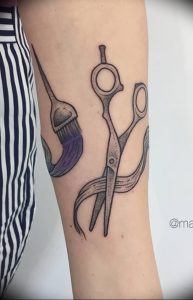 фото тату ножницы от 27.03.2018 №088 - tattoo scissors - tattoo-photo.ru