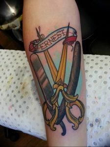 фото тату ножницы от 27.03.2018 №089 - tattoo scissors - tattoo-photo.ru