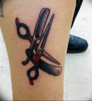 фото тату ножницы от 27.03.2018 №093 — tattoo scissors — tattoo-photo.ru