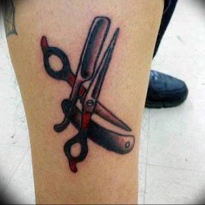 фото тату ножницы от 27.03.2018 №093 - tattoo scissors - tattoo-photo.ru