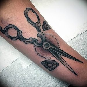 фото тату ножницы от 27.03.2018 №095 - tattoo scissors - tattoo-photo.ru