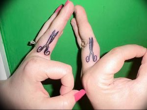 фото тату ножницы от 27.03.2018 №096 - tattoo scissors - tattoo-photo.ru