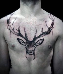 фото тату рога от 08.04.2018 №020 - tattoo horn - tattoo-photo.ru