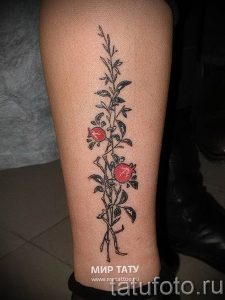фото тату шиповник от 13.04.2018 №029 - Tattoo rosehip - tattoo-photo.ru