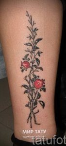 фото тату шиповник от 13.04.2018 №030 - Tattoo rosehip - tattoo-photo.ru