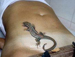 фото тату ящерица от 11.04.2018 №004 - tattoo lizard - tattoo-photo.ru