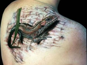 фото тату ящерица от 11.04.2018 №010 - tattoo lizard - tattoo-photo.ru