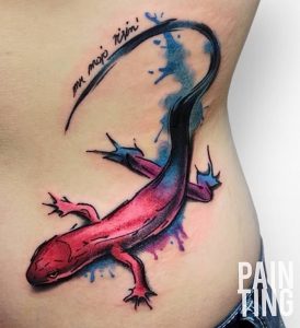 фото тату ящерица от 11.04.2018 №012 - tattoo lizard - tattoo-photo.ru