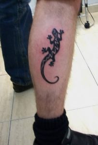 фото тату ящерица от 11.04.2018 №040 - tattoo lizard - tattoo-photo.ru