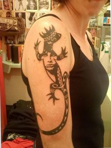 фото тату ящерица от 11.04.2018 №041 - tattoo lizard - tattoo-photo.ru