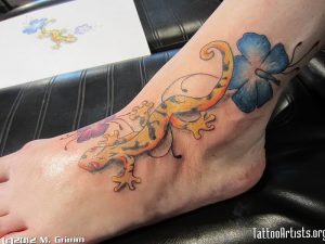 фото тату ящерица от 11.04.2018 №043 - tattoo lizard - tattoo-photo.ru
