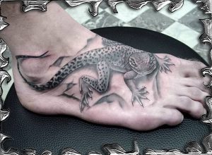 фото тату ящерица от 11.04.2018 №048 - tattoo lizard - tattoo-photo.ru