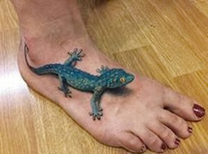 фото тату ящерица от 11.04.2018 №050 - tattoo lizard - tattoo-photo.ru