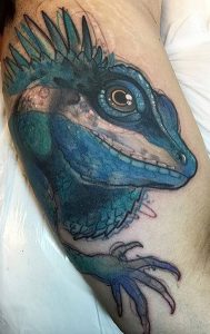 фото тату ящерица от 11.04.2018 №055 - tattoo lizard - tattoo-photo.ru