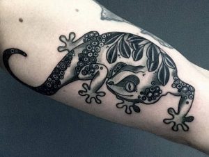 фото тату ящерица от 11.04.2018 №063 - tattoo lizard - tattoo-photo.ru