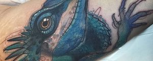 фото тату ящерица от 11.04.2018 №121 - tattoo lizard - tattoo-photo.ru