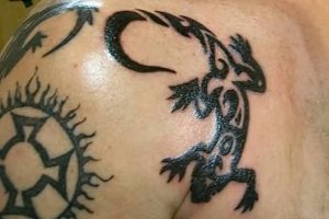 фото тату ящерица от 11.04.2018 №126 - tattoo lizard - tattoo-photo.ru