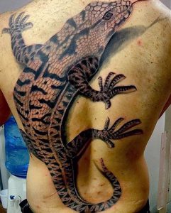 фото тату ящерица от 11.04.2018 №128 - tattoo lizard - tattoo-photo.ru