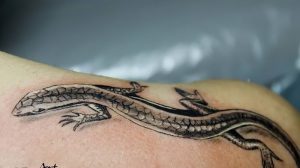 фото тату ящерица от 11.04.2018 №132 - tattoo lizard - tattoo-photo.ru