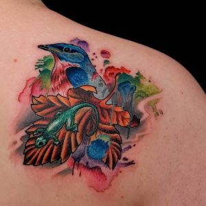 фото тату ящерица от 11.04.2018 №136 - tattoo lizard - tattoo-photo.ru