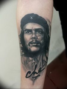 фото тату Че Гевара от 27.04.2018 №073 - tattoo Che Guevara - tattoo-photo.ru