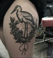 фото тату аист от 18.04.2018 №003 — tattoo stork — tatufoto.com