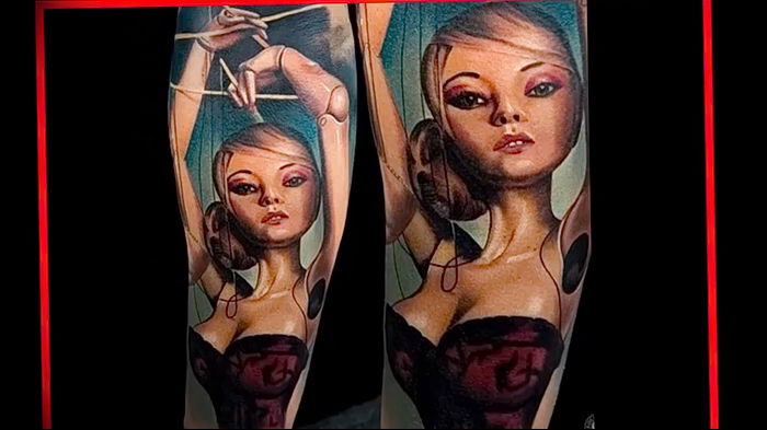 фото тату марионетка с нитками от 26.04.2018 №032 - tattoo puppet with - tattoo-photo.ru