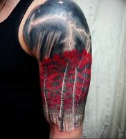 фото тату молния от 26.04.2018 №015 — lightning tattoo — tattoo-photo.ru