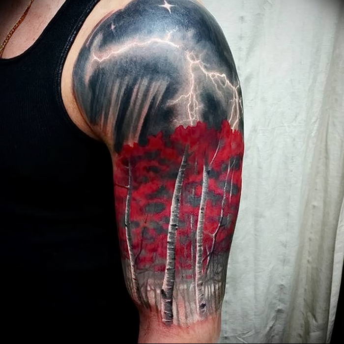 фото тату молния от 26.04.2018 № 015 - lightning tattoo - tattoo-photo.ru.