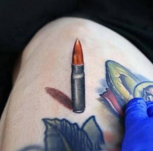 фото тату пуля от 06.04.2018 №002 - bullet tattoo - tattoo-photo.ru
