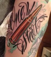 фото тату пуля от 06.04.2018 №004 — bullet tattoo — tattoo-photo.ru