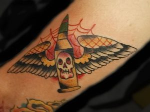 фото тату пуля от 06.04.2018 №014 - bullet tattoo - tattoo-photo.ru