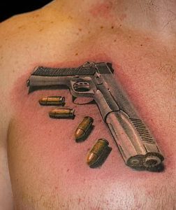 фото тату пуля от 06.04.2018 №018 - bullet tattoo - tattoo-photo.ru
