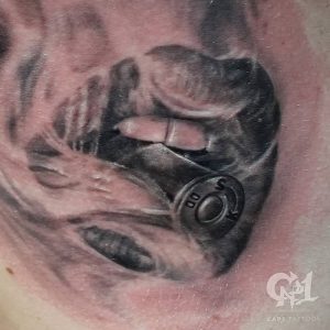 фото тату пуля от 06.04.2018 №019 - bullet tattoo - tattoo-photo.ru