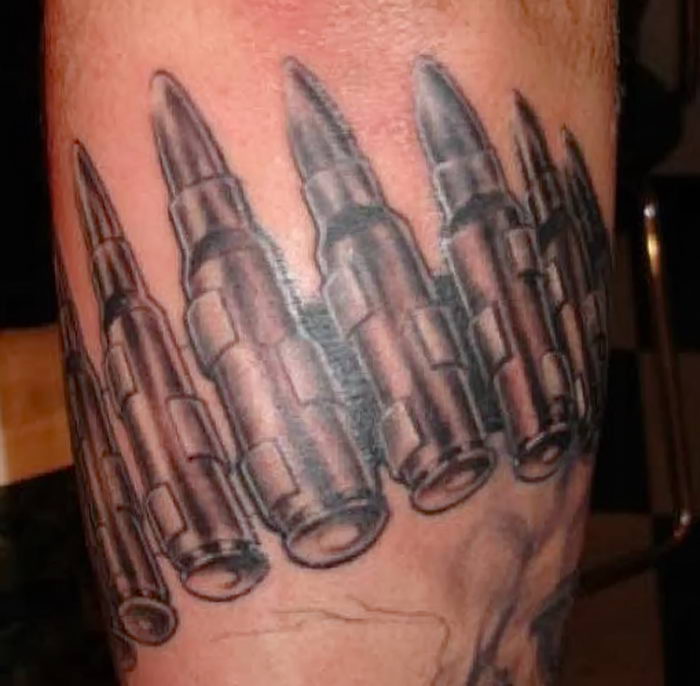 фото тату пуля от 06.04.2018 № 047 - bullet tattoo - tattoo-photo.ru.