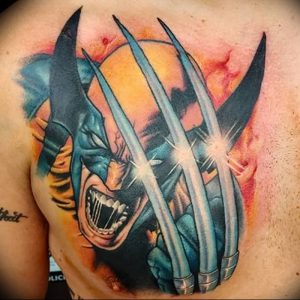 фото тату росомаха от 27.04.2018 №025 - Wolverine tattoo - tattoo-photo.ru