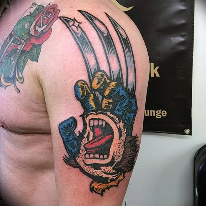 фото тату росомаха от 27.04.2018 №058 - Wolverine tattoo - tattoo-photo.ru