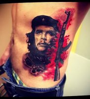 фото тату Че Гевара от 27.04.2018 №008 — tattoo Che Guevara — tattoo-photo.ru