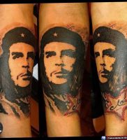 фото тату Че Гевара от 27.04.2018 №014 — tattoo Che Guevara — tattoo-photo.ru