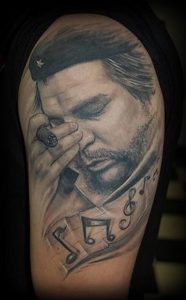 фото тату Че Гевара от 27.04.2018 №025 - tattoo Che Guevara - tattoo-photo.ru