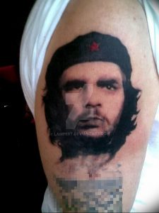 фото тату Че Гевара от 27.04.2018 №029 - tattoo Che Guevara - tattoo-photo.ru