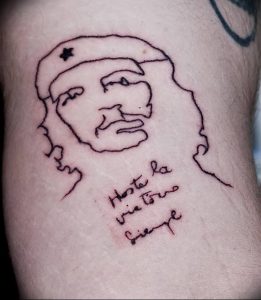 фото тату Че Гевара от 27.04.2018 №030 - tattoo Che Guevara - tattoo-photo.ru